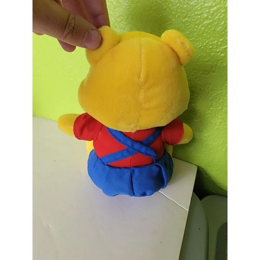 Vintage 1980's Winnie The Pooh Plush Toy Ideal Toy Yellow Bear 12